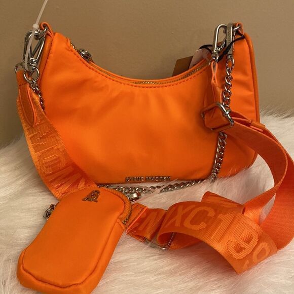 NWT Steve Madden Crossbody Bag w/ Airpod Pouch - Orange - Picture 5 of 17